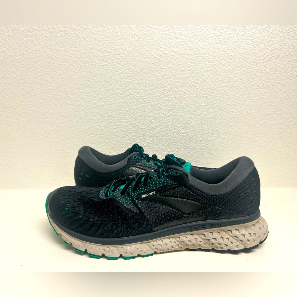 Brooks Glycerin 16 Running Shoes Sneakers Womens 9.5 (B) Athletic Gray & Teal